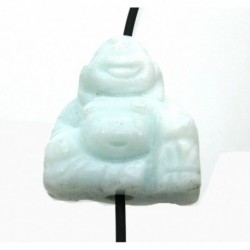Buddha von oben gebohrt Amazonit 2 cm