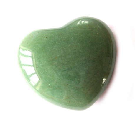 Herz Aventurinquarz grün 55 mm bauchig