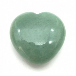 Herz mit kleiner 1 mm Bohrung Aventurinquarz grün