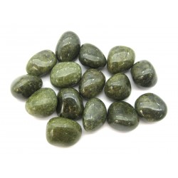 Trommelstein Epidot-Quarz-Fels 100 g