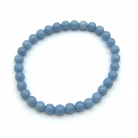 Kugel-Armband Angelit Anhydrit 6 mm