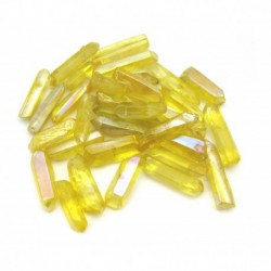 Bergkristall Spitzen 3 - 5 cm behandelt gelb 1 Kg
