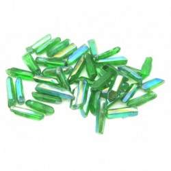 Bergkristall Spitzen 3 - 5 cm behandelt grün 1 Kg