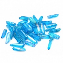 Bergkristall Spitzen 3 - 5 cm behandelt hellblau 1 Kg