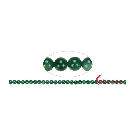 Strang Kugel Aventurinquarz dunkel 6 mm