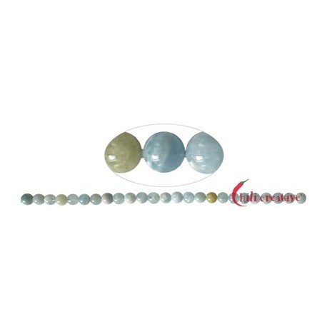 Strang Kugel Aquamarin/Heliodor 8 mm