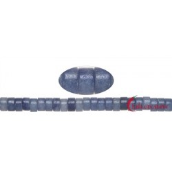 Strang Zylinder Heishi Blauquarz 6 x 3 mm