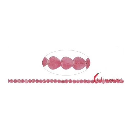 Strang Herzen Rhodochrosit 5 mm DERZEIT NICHT LIEFERBAR
