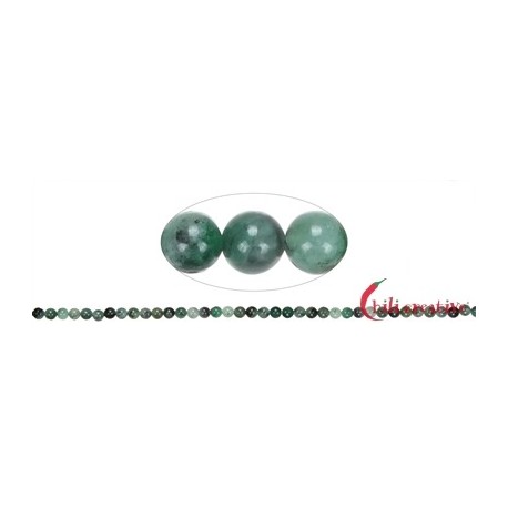 Strang Kugel Smaragd 4 mm