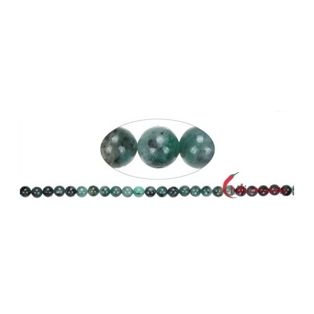 Strang Kugel Smaragd 8 mm