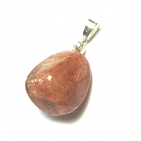 Trommelstein-Anhänger Sonnenstein AB 925er Silber