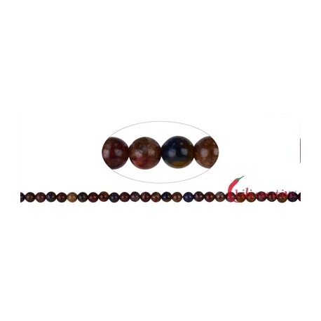 Strang Kugel Pietersit-Quarz 6,0 - 6,5 mm