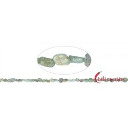 Strang Nuggets Disthen (grün) stabilisiert 6 - 10 x 4 -7 mm