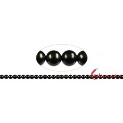 Strang Kugel Schungit (Steinkohle) (stab.) 5 mm