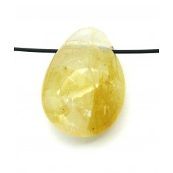 Trommelstein gebohrt Bergkristall A