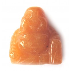 Buddha 2 cm Aventurinquarz orange