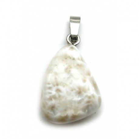 Trommelstein-Anhänger Natrolith 2 - 2,5 cm