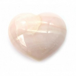 Herz Calcit rosa Mangano 45 mm bauchig
