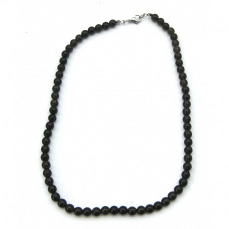 Kugel-Kette Rauchquarz 6 mm 45 cm lang