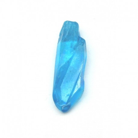 Spitze Bergkristall Aqua Aura blau behandelt 2 - 2,5 cm