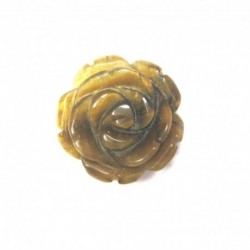 Rose Tigerauge mit 1 mm Bohrung 1,8 cm