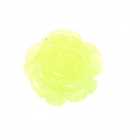 Rose Calcit orange mit 1 mm Bohrung 1,8 cm
