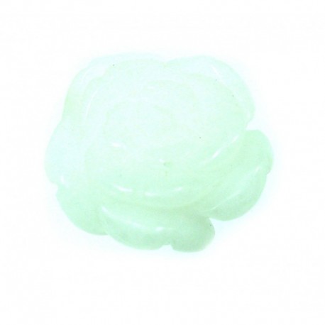 Rose Schneequarz mit 1 mm Bohrung 1,8 cm