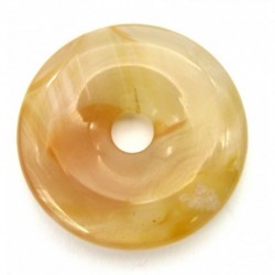 Donut Chalcedon Kirschblüte 40 mm