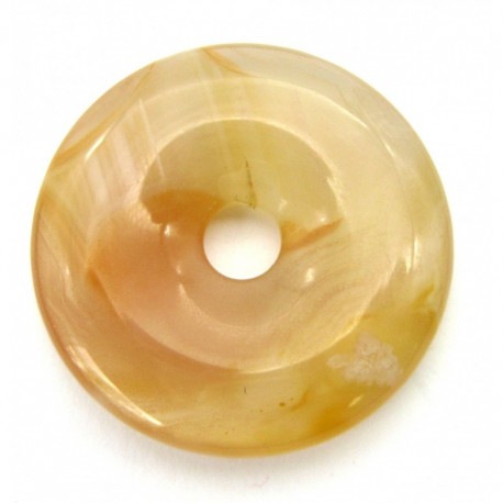 Donut Chalcedon Kirschblüte 40 mm