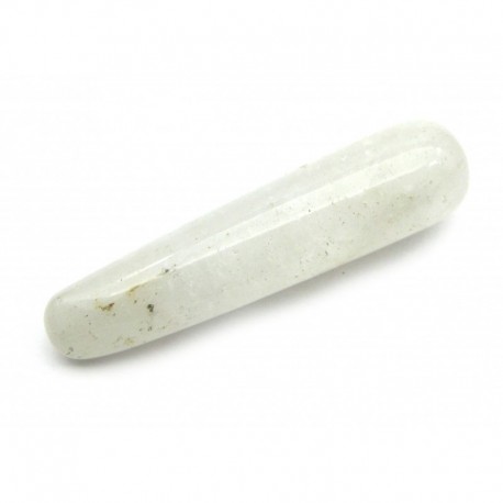 Massage-Griffel Bergkristall trüb 9 cm