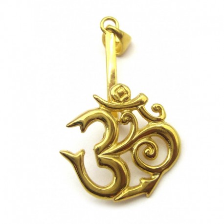 Donuthalter Om 925 Silber vergoldet für 30 bis 40 mm Donuts