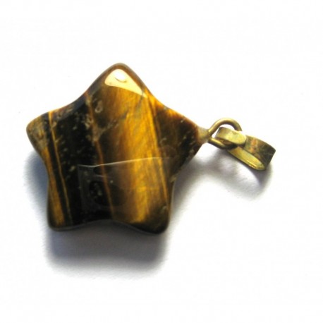 Stern mit Öse Tigerauge 1,8 cm