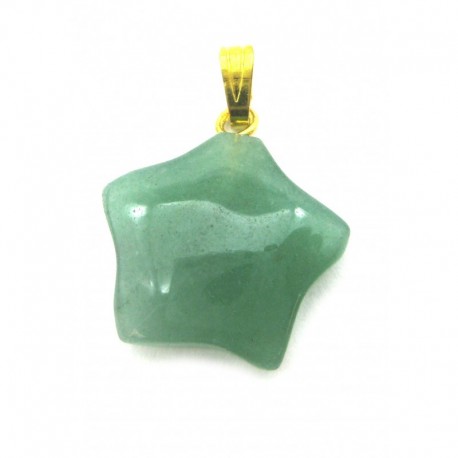 Stern mit Öse Aventurin grün 1,8 cm