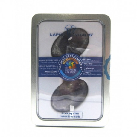 1 Paar Zen Stone Amethyst Seifenstein 4 x 6 cm Reinigung & Befreiung