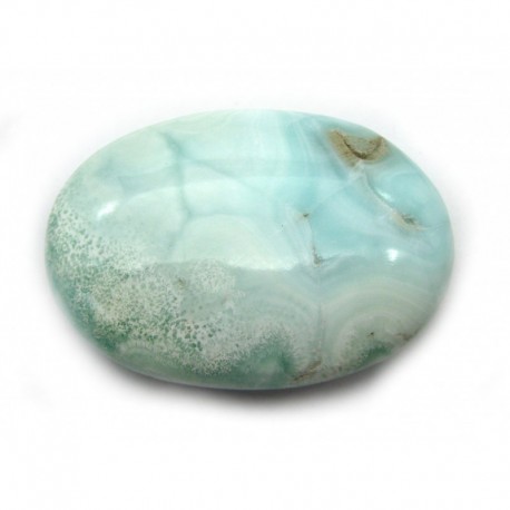 Seifenstein Calcit hellblau mit Wachstumsklüften 6 - 6,5 x 3 - 4,5 cm