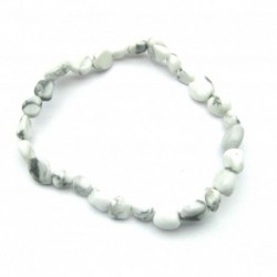 Nugget-Armband kleine Steine Magnesit 8 - 9 mm