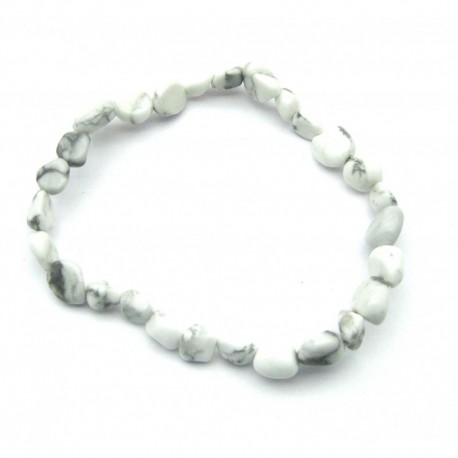 Nugget-Armband kleine Steine Magnesit 8 - 9 mm