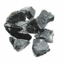 Obsidian schwarz Chips 3-5 cm VE 1 Kg
