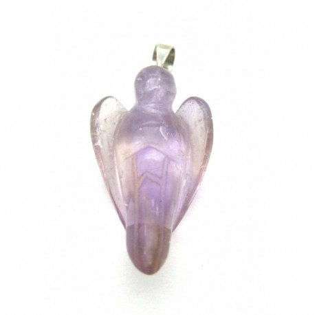Engel-Anhänger Amethyst hell 25 mm mit Metallöse