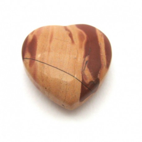 Herz gebohrt Jaspis rötlich-hell 25 mm