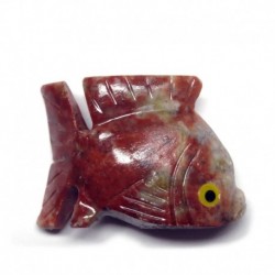 Tiergravur aus Speckstein Fisch 4 cm