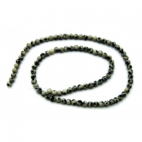 Strang Kugel Dalmatinerstein Aplit 4 mm