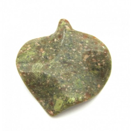 Blatt gebohrt Chalcedon bunt teils Ozean-Achat 42 x 48 cm