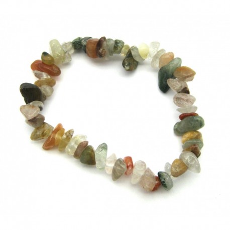 Splitter-Armband Rutilquarz Hämatitquaz Chloritquarz