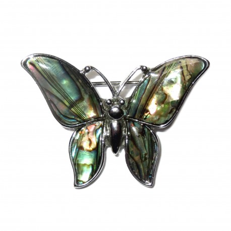 Brosche Schmetterling Paua
