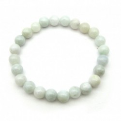 Kugel-Armband Jadeit hell-grün 8 mm