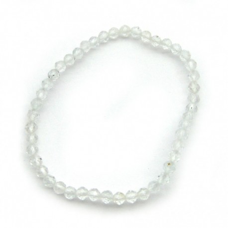 Kugel-Armband Topas klar facettiert 4 mm