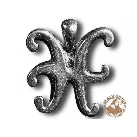 Zinn-Anhänger Fische, Achat-Perle