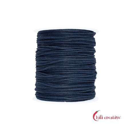Baumwoll-Band auf Rolle dunkelblau 1 mm VE 100 m