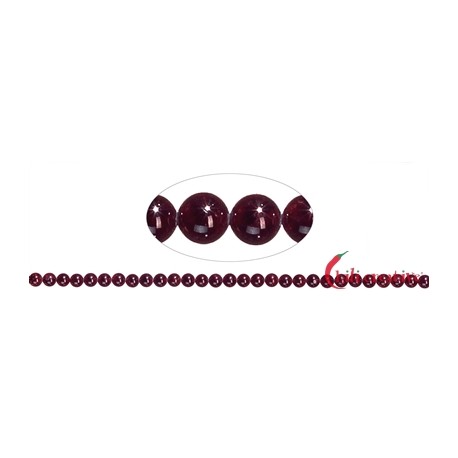 Strang Kugel Granat 6 mm